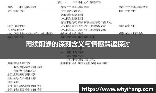 再续前缘的深刻含义与情感解读探讨